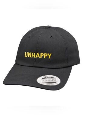 UNHAPPY embroidered baseball cap
